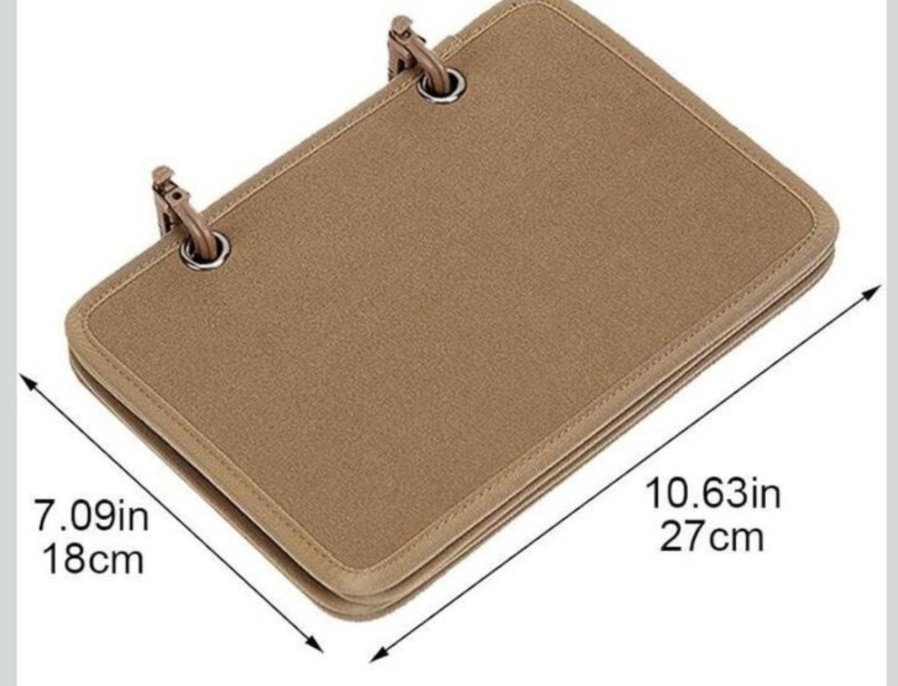Patch Display Holder, 4Pcs Flip-page Patch Book Patch Booklet Organizer Display Panel Board with Removable D Ring Buckles
