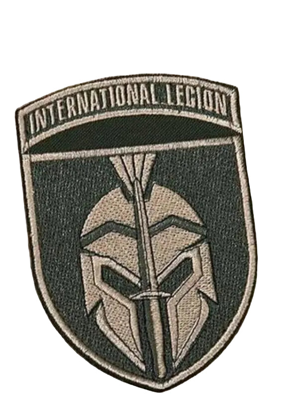 Set 2 patches First International Legion Defense of Ukraine Military Badge Hook