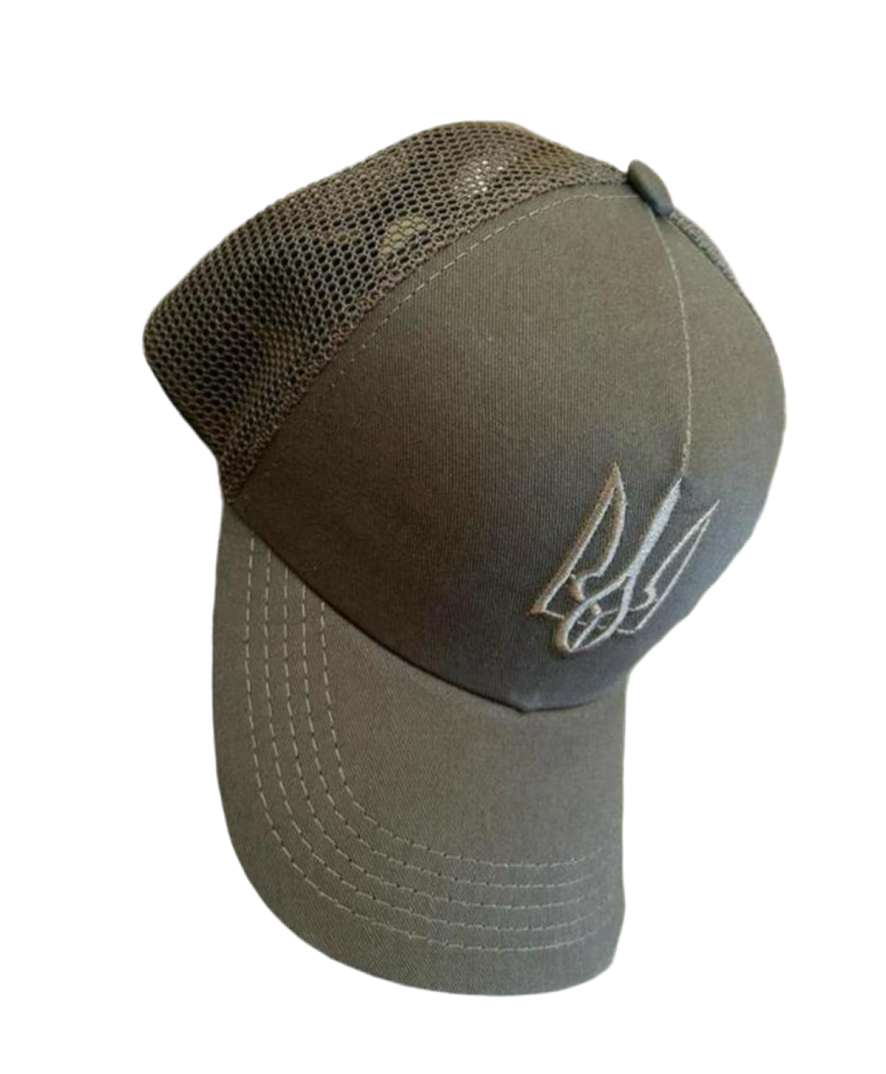 Militairgroene pet met Tryzub borduursel