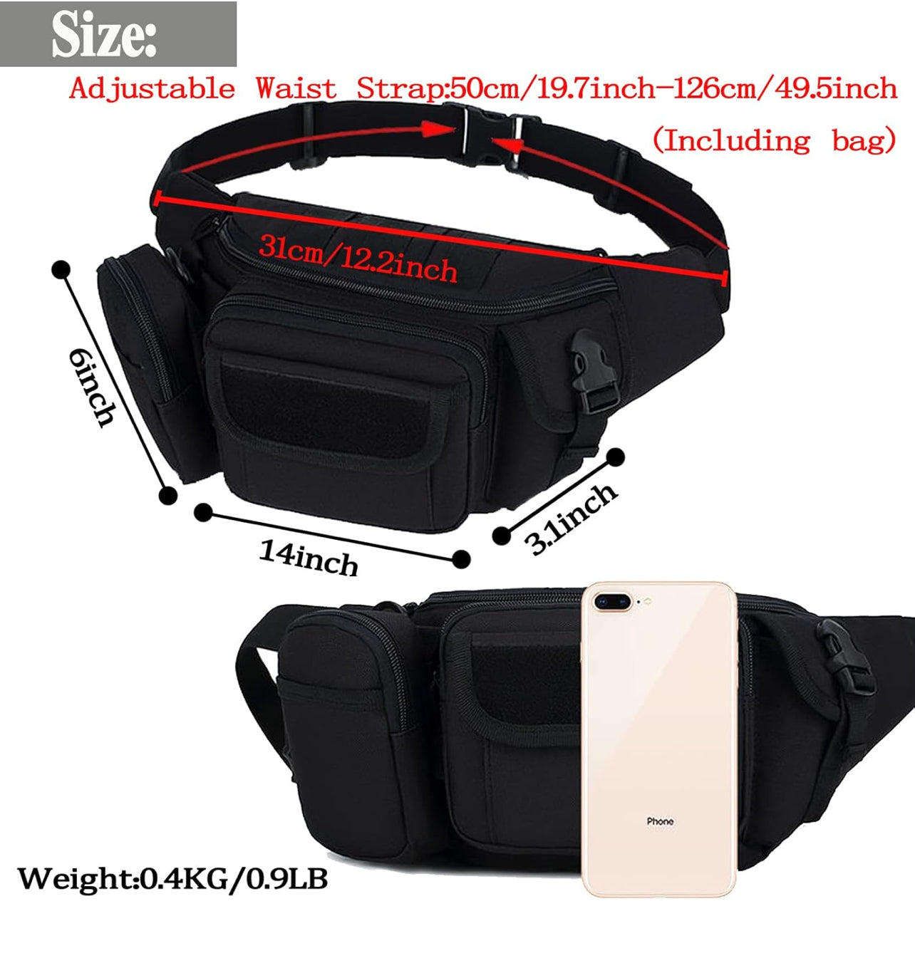 Tactical Waist Pack – Military Style Gear Bag