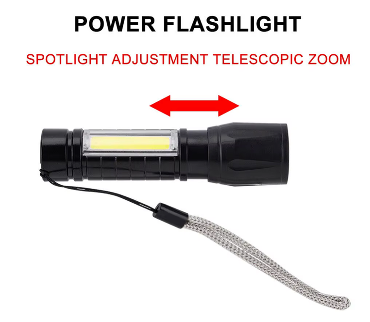 Compacte LED werklamp voor noodsituaties en survival – USB